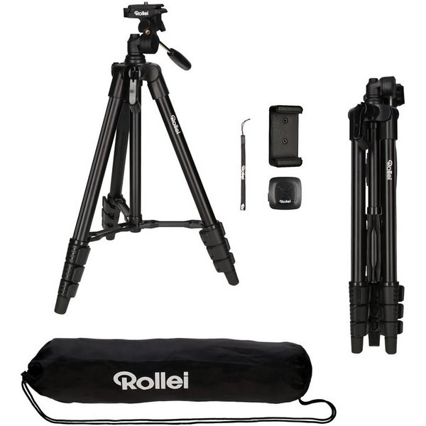 Rollei Smartphone Stativ Traveler schwarz Kamerastativ