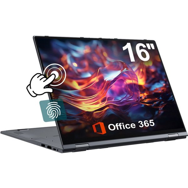 MENGHU 2-in-1 Convertible Laptop 16 Zoll Touch-Screen 32GB RAM 1152GB SSD Convertible Notebook (Intel Celeron N5095, Intel UHD Graphics, 16 GB, 640 GB SSD, 4-co