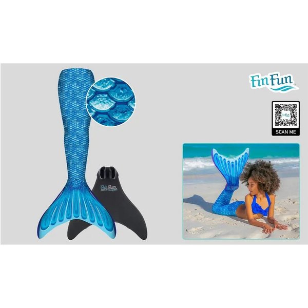 XTREM toys & sports Taucherbrille FinFun Meerjungfrau Mermaids, Blau