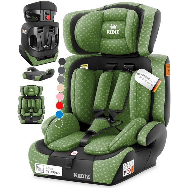 KIDIZ Autokindersitz, Kinderautositz 1-12 Jahre, Mitwachsend, Gruppe 1+2+3, 9-36 kg Autositz