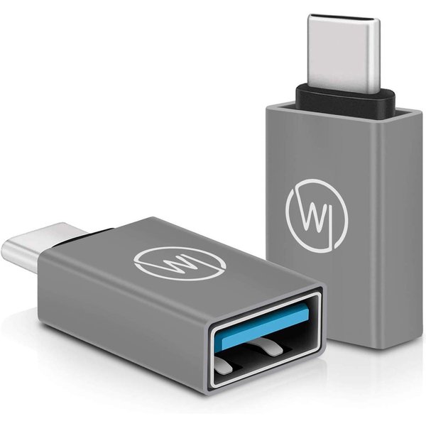 Wicked Chili 2x USB-C auf USB 3.2 / 3.0 Adapter für Laptop & Handy USB-Adapter USB-C zu USB-A, USB Adapter für Laptop und Handy mit USB C Anschluss, kompatibel 