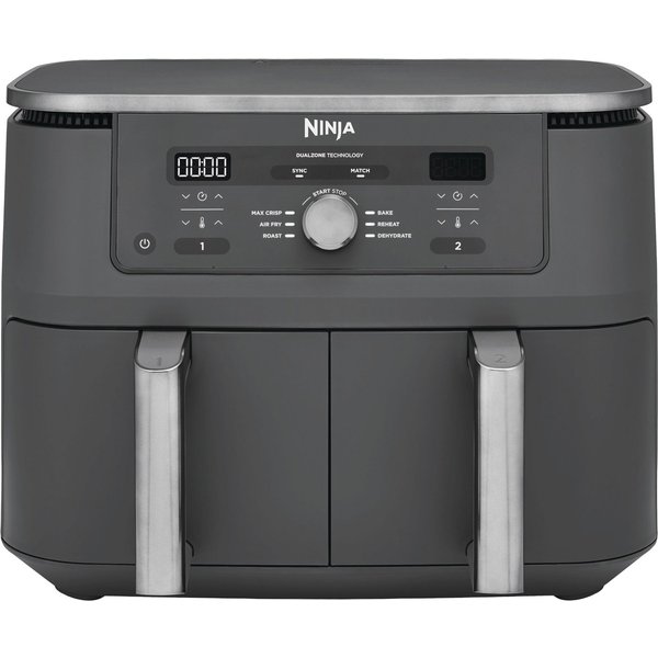 NINJA Heißluftfritteuse Ninja MAX 6-in-1 Dual Zone Air Fryer 9.5L DZ400EU, 2470 W