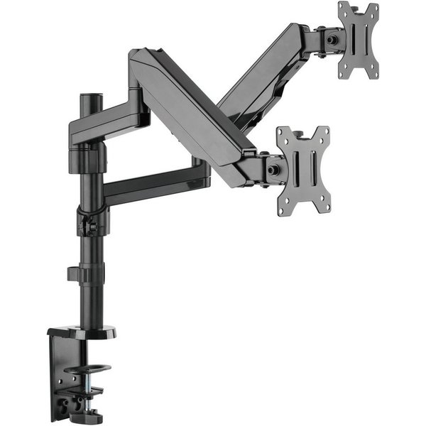 RICOO Monitor-Halterung Monitor Tischhalterung mit Gasdruckfeder für 2 Bildschirme TS9611, (bis 32 Zoll, VESA 75x75 und 100x100, 1-tlg., min. 1 Kg - max. 8 Kg, 