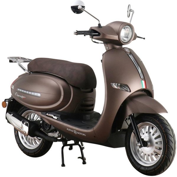 Alpha Motors Motorroller Cappucino, 125 ccm, 85 km/h, Euro 5+, mattbraun