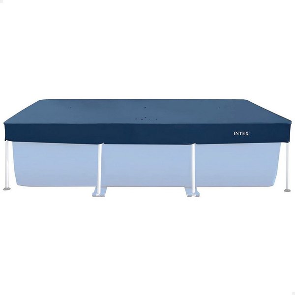 Intex Pool-Abdeckplane Rechteckige Poolabdeckung 2,6 m x 1,6 m, Schützt vor Schmutz und Laub, einfache Befestigung