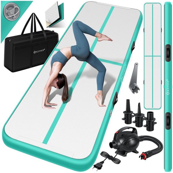 KESSER Turnmatte, Turnmatte Aufblasbar Airtrack Fitness-Matte Gymnastikmatte