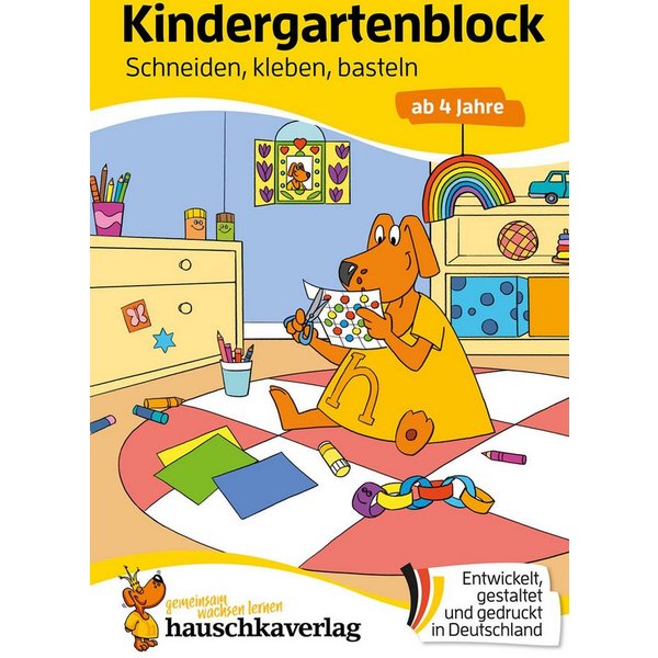 Kindergartenblock ab 4 Jahre - Schneiden, kleben, basteln Bunter Rätse / Ulrike Maier