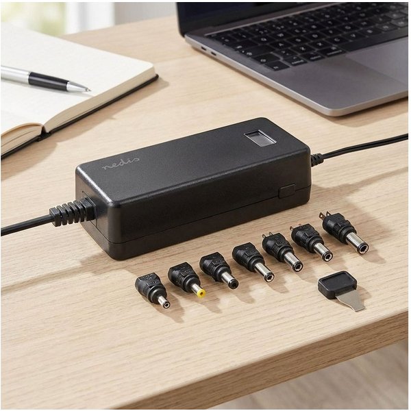 Nedis Universal-Netzteil (5-24 V) mit 7 Steckern & 36 W für Elektronik Netzteil (Manuelle Wahl der Ausgangspannung 5 - 24 V)