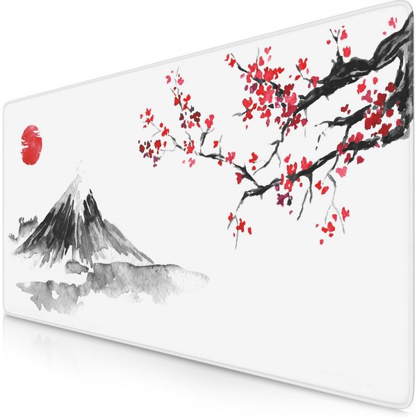 Titanwolf Gaming Mauspad XXL Speed Mousepad 900 x 400 x 3 mm, Schreibtischauflage, abwaschbar (1-St), rutschfeste Rückseite, Geschwindigkeit & Präzision, Ink Sa