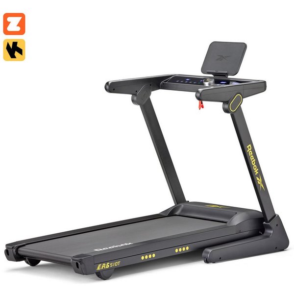 Reebok Laufband Reebok ERS 510T Laufband – klappbar, 18 km/h, Suspension-Dämpfung, Soft-Drop-Klappsystem, 90% vormontiert