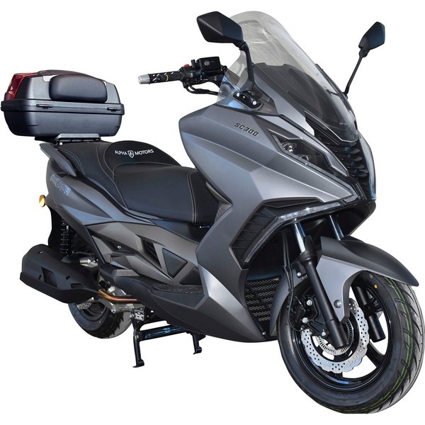 Alpha Motors Motorroller Sport Cruiser 300, 276 ccm, 125 km/h, Euro 5+, (Spar-Set, mit Topcase), mit integr. Alarmanlage, Keyless-System, USB-Anschluss und Wind