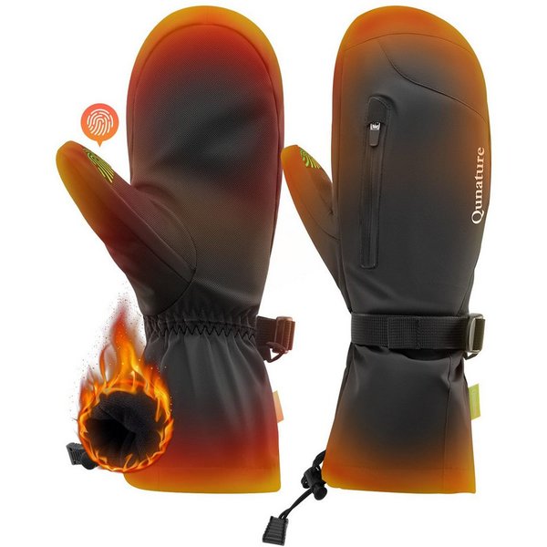 ROCKBROS Skihandschuhe Wärmend, Winddicht, Wasserdicht, Vollfinger Handschuhe mit Touchscreen Touch screen function