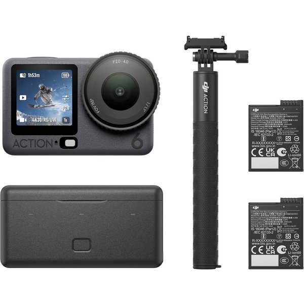 DJI Osmo Action 6 Adventure Combo Action Cam (8K, WLAN (Wi-Fi), Bluetooth)