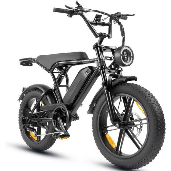 Vankel E-Bike Cityrad E6-2.0 Elektrofahrrad 20” x 4 Damen u. Herren Pedelec 720Wh Max.108KM, Kettenschaltung, Heckmotor, 720 Wh, Pedelec, Elektrofahrrad E-Mount