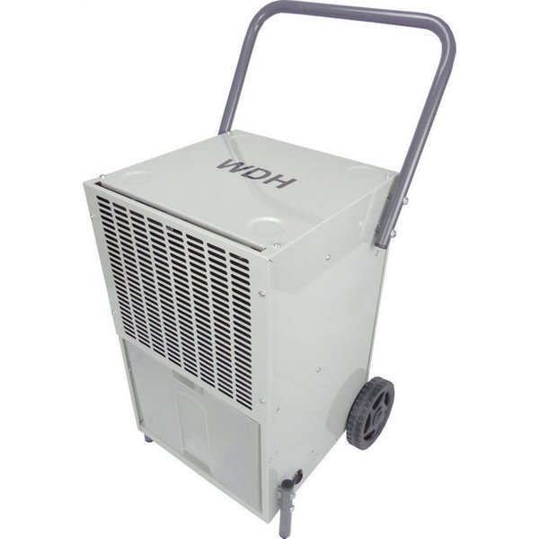 WDH Bautrockner WDH-35B, Entfeuchtung 42 l/Tag, Tank 4,6 l, Durchschn. Leistungsaufnahme Dauerbetrieb: 330W