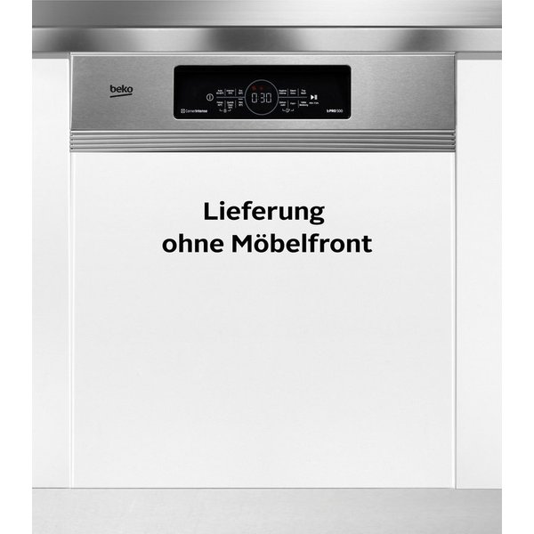 BEKO teilintegrierbarer Geschirrspüler BDSN36461XC, 14 Maßgedecke, SelfDry & CornerIntense – Trocknet selbst, reinigt jede Ecke