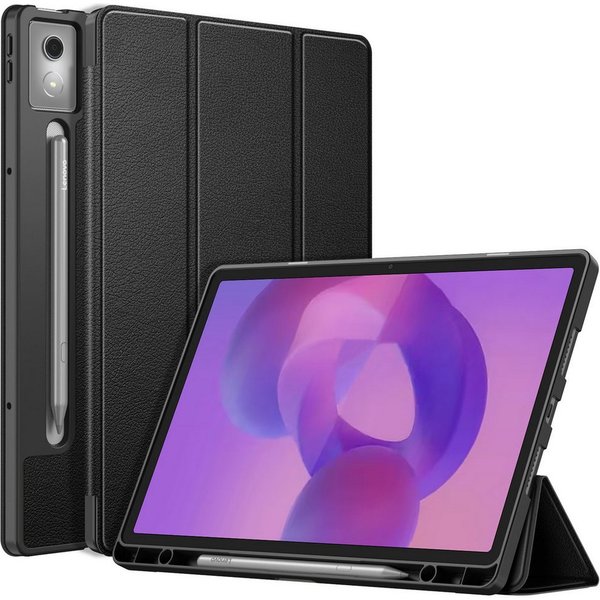 Fintie Tablet-Hülle für Lenovo Idea Tab Pro 12.7 Zoll 2025 (TB-373FU/ TB-375FC) Ultradünn, Soft TPU Rückseite Abdeckung Case mit Stifthalter und Auto Schlaf/Wac