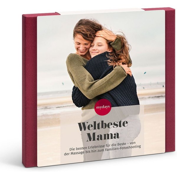 mydays Erlebnisgutschein Geschenkbox Für Mama, Grosse Wertschaetzung in kleiner Box. Kunterbunter Erlebnismix fuer d…