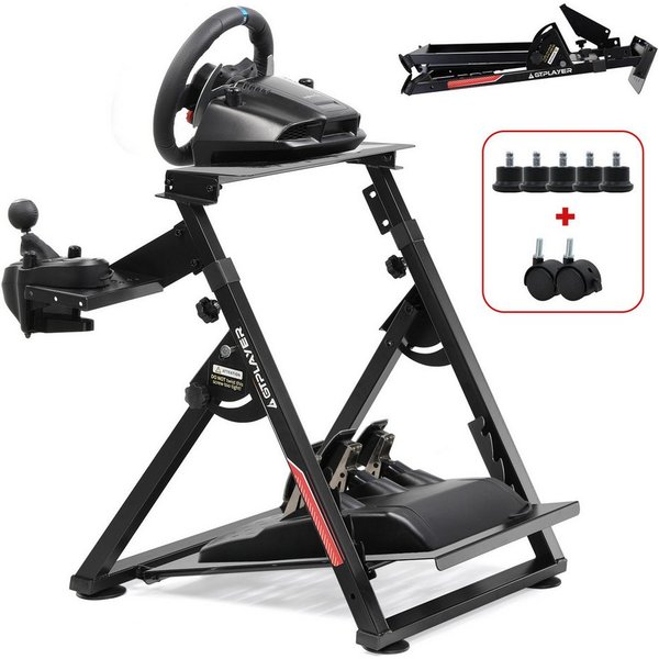 GTPLAYER Lenkradständer Lenkrad Gaming Wheel Stand für Logitech Controller (Neigungsverstellbares Gestell PS4 Xbox PC PS5)