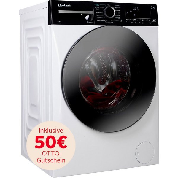 BAUKNECHT Waschmaschine B WM Smart Eco 10A, 10 kg, 1400 U/min, 4 Jahre Garantie, inklusive 50€ OTTO-Gutschein