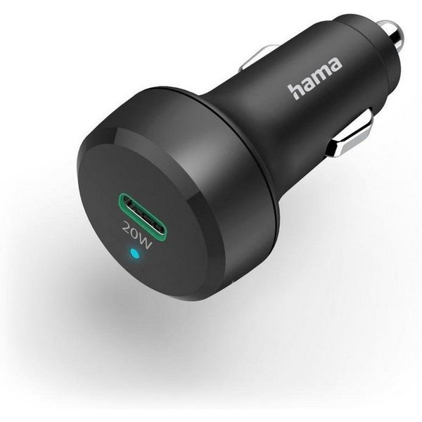 Hama Auto-Schnellladegerät, USB-C, Power Delivery (PD)/Qualcomm®, 20 W USB-Ladegerät