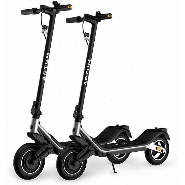 Aptum E-Scooter Lite C3 MAX mit Straßenzulassung, Blinker, 400W Federung, 10 Zoll, 20 km/h, 400 W, vordere Federung, integrierte Blinker, 130 kg Belastung