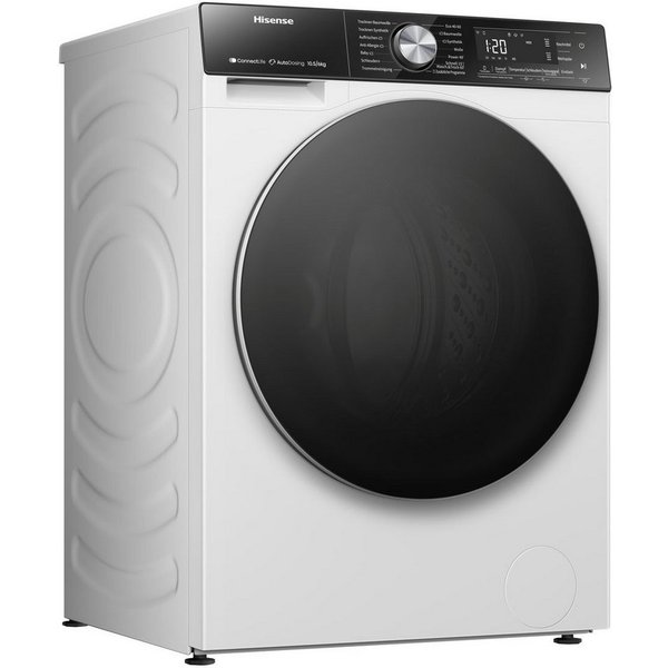 Hisense Waschtrockner 5S Serie WD5S1045BW, 10,5 kg, 6 kg, 1400 U/min, 10,5kg/ 6kg
