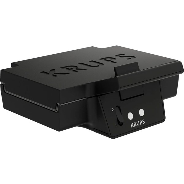Krups Sandwichmaker Iconic 3-Eckform mit elegantem Design, Keramik-Antihaftbeschichtung, 850 W, extra-tiefe Platten, Maße: 23,1 x 26,5 x 10,8 cm, FDK461
