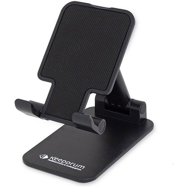 keepdrum Smartphone-Halterung keepdrum DPHS Smartphone Desktop Ständer Schwarz, (bis 5,5 Zoll, Variabler Smartphone-Halter Tisch-Ständer, Rutschfeste Ablagefläc