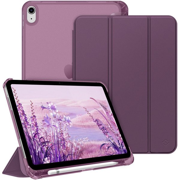 Fintie Tablet-Hülle für iPad 11 Generation 11‘’ 2025 (A16), iPad 10 Generation 10.9'' 2022, ultradünn, mit Stifthalter, transparenter Rückseite, Auto Schlaf/Wac