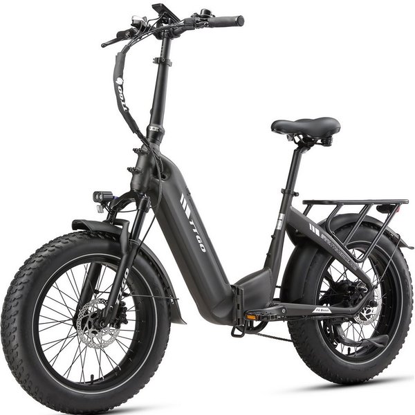 Vankel E-Bike Klapprad 20x4 Zoll, 70Nm, 860Wh, 140km, Drehmomentsensor, max. 150kg, 7 Gang SHIMANO, Kettenschaltung, Heckmotor, 870 Wh, (klappbar, LCD-Farbdispl