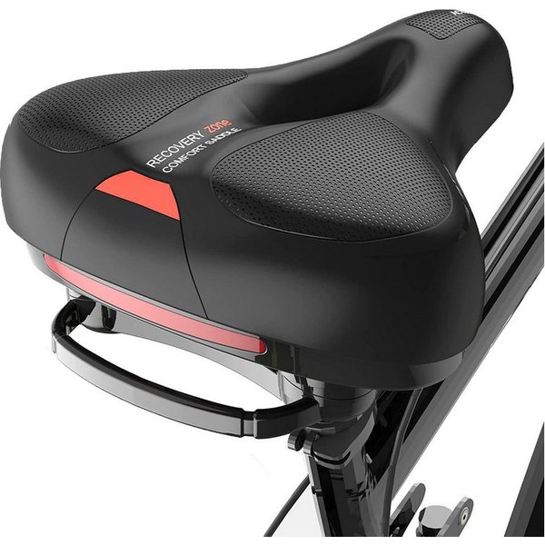 SURFOU Fahrradsattel Fahrradsattel Herren Damen Bequem Fahrrad Sattel (Duale Stoßdämpfung, Wasserdicht & langlebig, Reflektorstreifen, Universelle Passform & ei