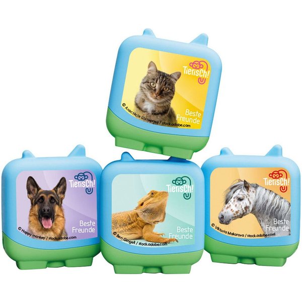 tonies Hörspielfigur Tierisch! - Beste Freunde - Clever Tonie SET, (Set, 4-St)