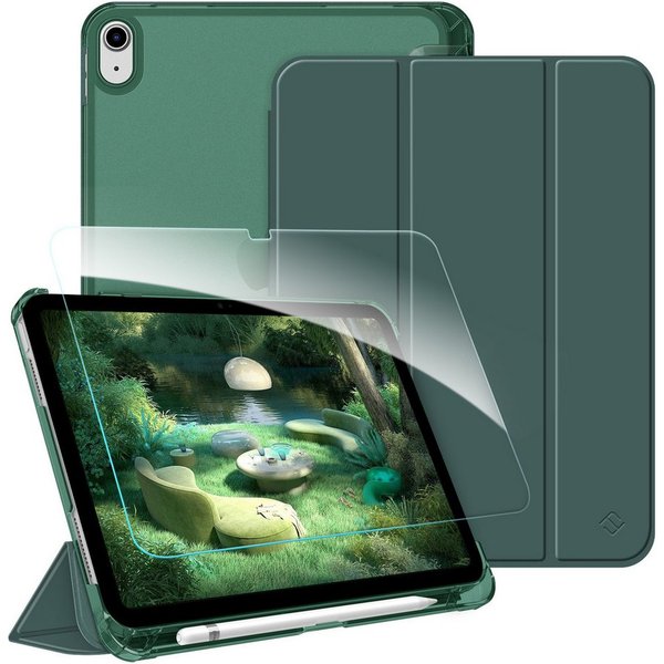 Fintie Tablet-Hülle für iPad 11 Generation 11'' 2025 (A16), iPad 10 Generation 10.9'' 2022, mit Schutzfolie, matt durchsichtige Rückseite Case mit Stifthalter