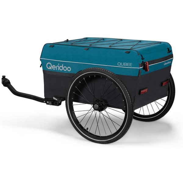 Qeridoo Fahrradlastenanhänger Qubee Cargo / Lastenanhänger - Farbe: Limited Edition Petrol