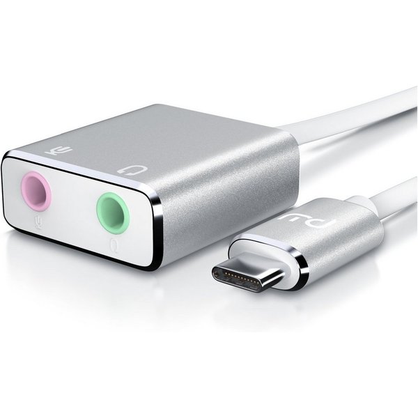 Primewire extern, USB C auf Klinke 3,5mm, Stereo Audio Adapter USB-Soundkarte Virtual 7.1 Surround, Kopfhörer Adapter, DAC, Windows 7/8/10, Mac OS X, Android 6,