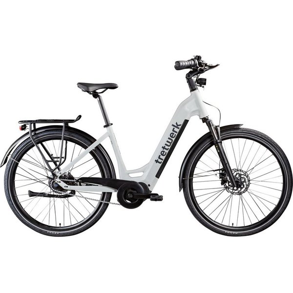 Tretwerk E-Bike Cityrad Amber Nexus, 8 Gang, Nabenschaltung, Mittelmotor, 550 Wh, Tretwerk Amber Nexus E Bike Damen 28 Zoll Elektrofahrrad 155 - 185cm