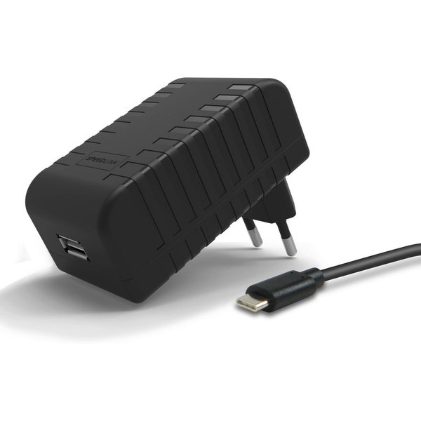 Speedlink Konsolen-Dockingstation USB Netzteil Lader 2,4A Ladegerät USB-C Kabel, für Nintendo Switch / Lite Konsole Handy, Beleuchtet