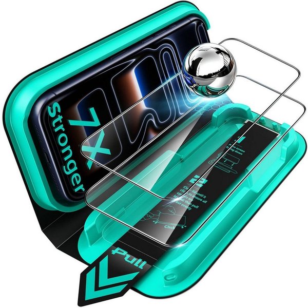 ESR Displayschutzglas Armorite Displayschutz für das iPhone 18 Pro für Apple iPhone 18 Pro/17 Pro, 9H-Härte, 7-fache Stoßdämpfung, UltraFit Aufbringhilfe