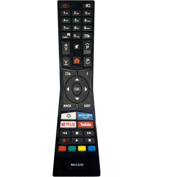 azurano Ersatz für JVC RM-C3337 RCA243100P 30102234 VESTEL Universal-Smart-TV-Fernbedienung