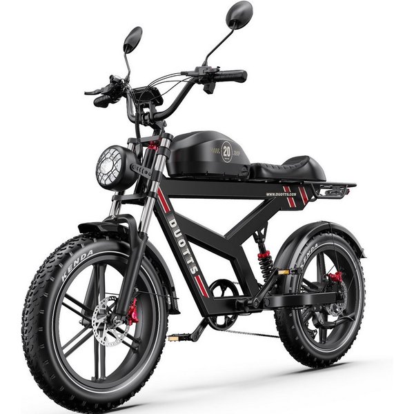 DUOTTS E-Bike max140km, APP-Sicherheit 1404wh 20×4,0 Zoll Fat-Tires 7-Gang Unisex, Kettenschaltung, Heckmotor, 1404 Wh, APP-Steuerung 1404wh Elektrofahrrad max1