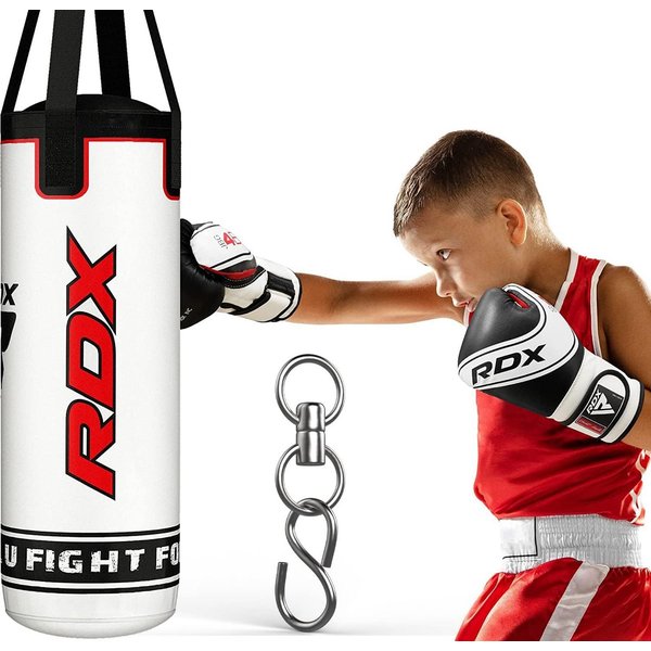 RDX Sports Boxsack RDX Kids Heavy Boxing 2FT Boxsack Gefüllt Training Handschuhe (3-tlg)