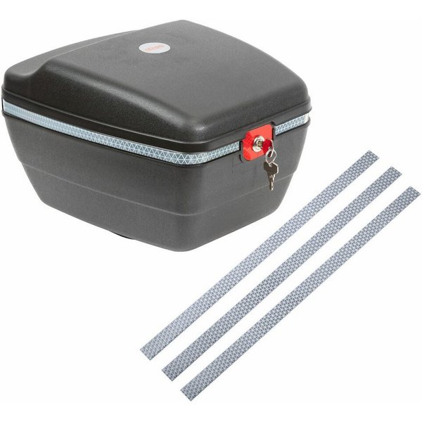 WESTMARK Fahrradwandhalterung für alle Gepäckträger, inkl. Befestigungsmaterialien, Touring-Tresor, Inkl. 3 Reflektorbänder