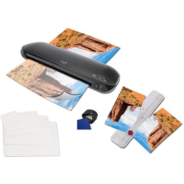 OLYMPIA OFFICE Laminiergerät 4-in-1 Laminierset m/Laminiergerät A330 Plus A3, 4-in-1 Set, A3 Format, Laminator A 330 Plus, Eckenrunder