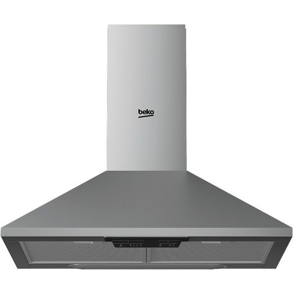 BEKO Kaminhaube HCP61310IH Umrüstbar auf Umluft, Metallfettfilter, Halogenlampen