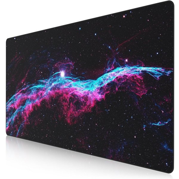 Titanwolf Gaming Mauspad XXXL Speed Mousepad 1200 x 600 x 3 mm, große Tischunterlage (1-St), rutschfest, abwaschbar, Geschwindigkeit & Präzision, Galaxie Speed