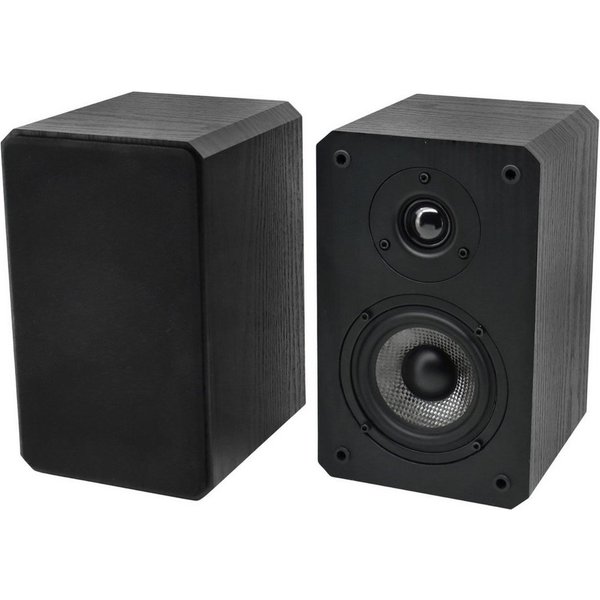 Soundmaster LS5050SW Regal-Lautsprecher 2.0 (100 W, Breiter Frequenzgang, Bassreflex-System, Edles Holzgehäuse)