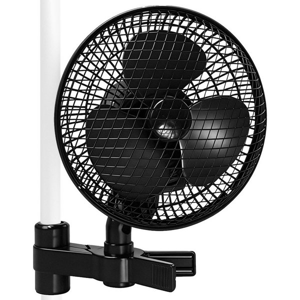 CannoBox Ventilatorkombigerät Wandventilator Clip Ventilator oszillierend für Growzelt Growbox, 20W, AC-Motor, 23cm Durchmesser