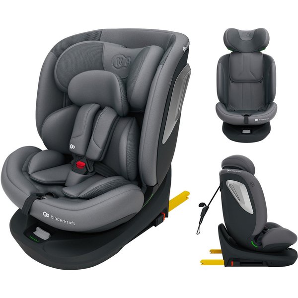 Kinderkraft Autokindersitz I-GROW 2 PLUS, ab: Geburt, bis: 12 Jahren, ab: 40 cm, bis: 150 cm, 360° – drehbarer Kindersitz