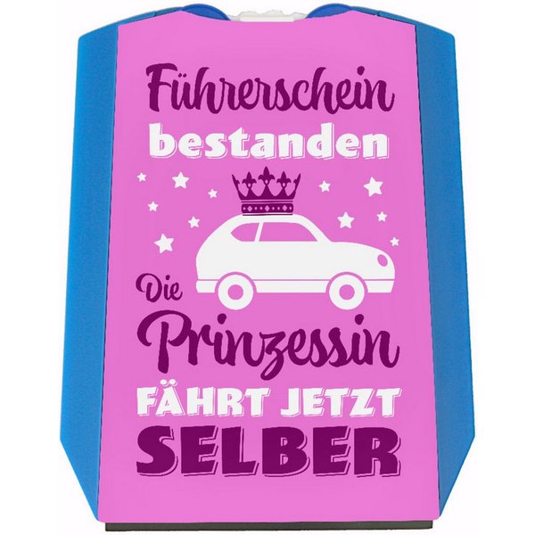 speecheese Parkscheibe Prinzessin Parkscheibe mit Spruch Führerschein bestanden